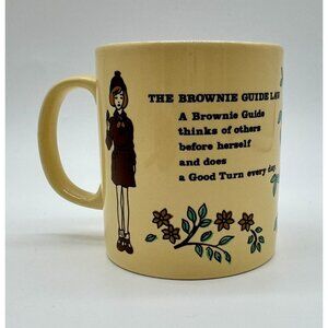 Vintage 80's Coloroll The Brownie Guide Law Mug Retro Original Collectible Cup